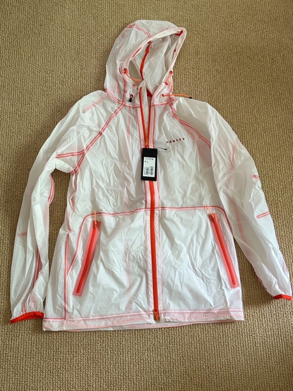 Men's Oakley Translucent Skyline Shell Jacket Size Small NWT